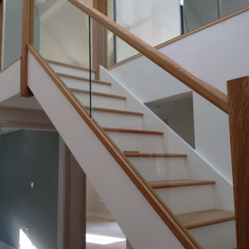 Bespoke Glass Staircase by Bodnant Estate Joinery